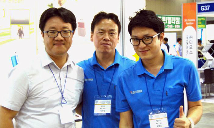 ▲ 3D국내 대표업계인 캐리마의 직원들. 유현중(왼쪽부터) 팀장, 박헌영 부장, 최재호대리.