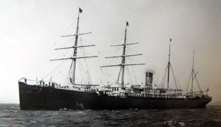 ▲ 1903년 1월 인천 제물포항에서 출항해 호놀룰루항에 입항한 최초 하와이 이민선 갤릭호의 모습.