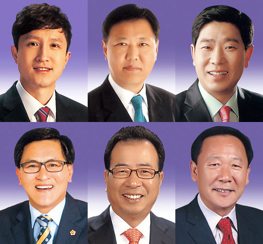 ▲ 김종영 의원, 남진복 의원, 박용선 의원, 박성만 의원, 이운식 의원, 이운식 의원