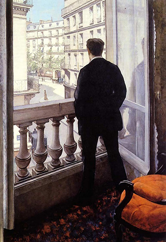 ▲ 구스타브 카유보트, ‘창가의 젊은 남자’(1875년)
