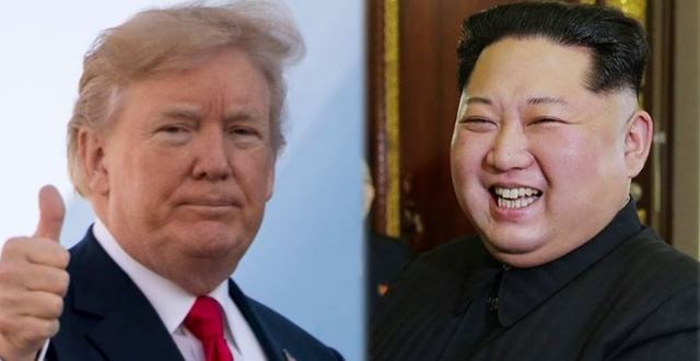 트럼프(왼쪽)와 김정은.