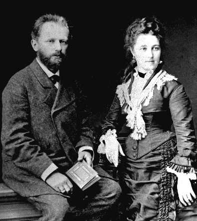 차이콥스키와 그의 아내 밀류코바.