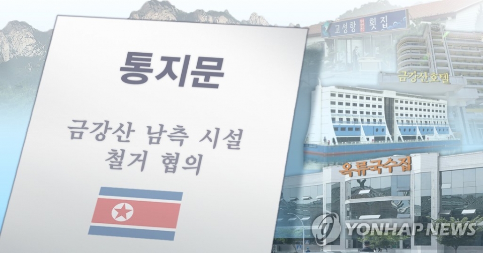 북한 금강산 시설 철거 협의 통지문 (PG).
