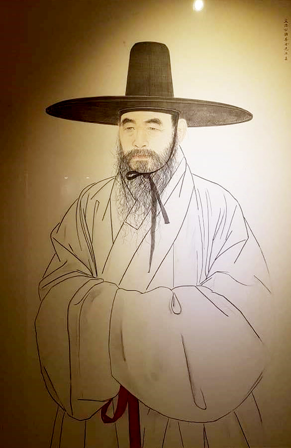 2019년에 그린 학봉 김성일 초상화.