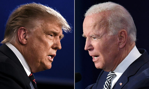 도널드 트럼프 미국 대통령(왼쪽)과 조 바이든 민주당 대선 후보.