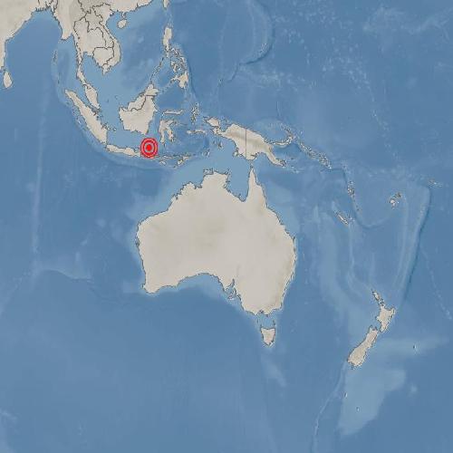 인도네시아 마타람 북북동쪽 바다서 규모 7.1 지진 발생. /기상청 제공