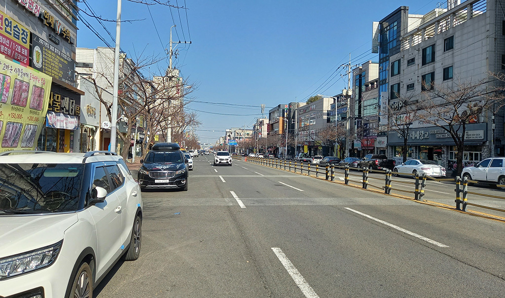 남북으로 연결된 오천 신시가지 모습.  /정상호 기자