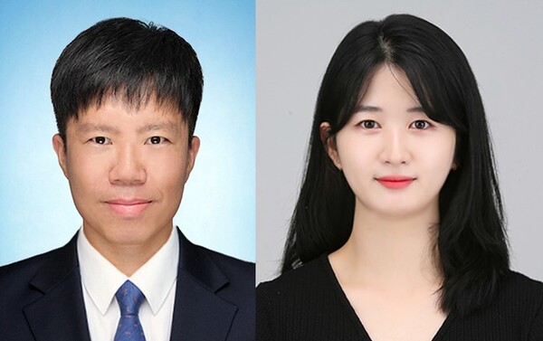(좌측부터) 이원호 교수, 김소영 학생./금오공대 제공